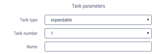 Tank parameters 
