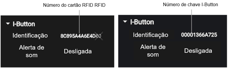 Caftão RFID/I-Button 
