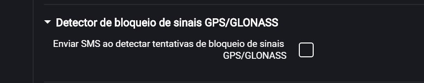 Detector de bloqueio de sinais de GPS / GLONASS 