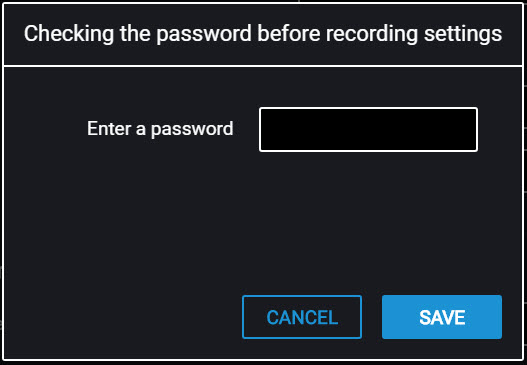 Password setting 