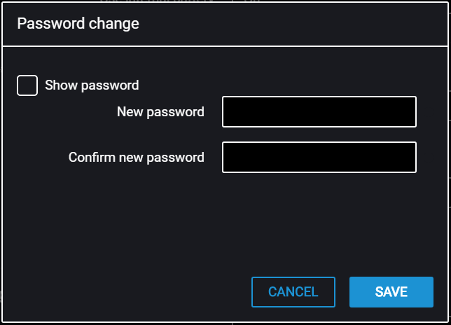 Password change 