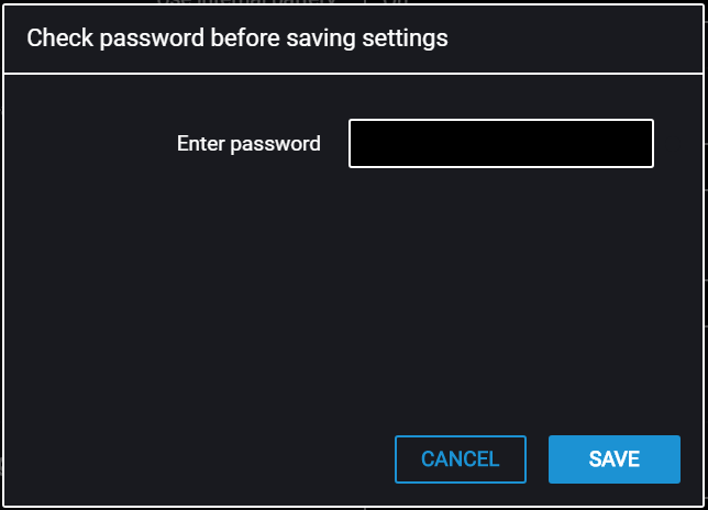 Setting password 