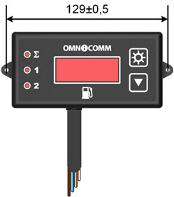  Scheme of connecting  the Omnicomm LLD indicator without a connector  